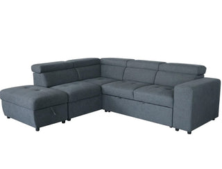 Mayalu Right Choice Left Chaise Sofa Bed – Dark Grey (1 Rug Free)