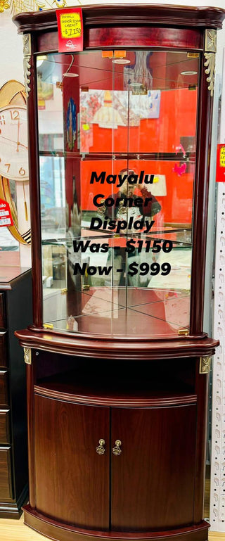 Mayalu Corner Display Cabinet