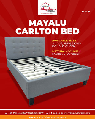 Mayalu Fabric Carlton Bed Frame