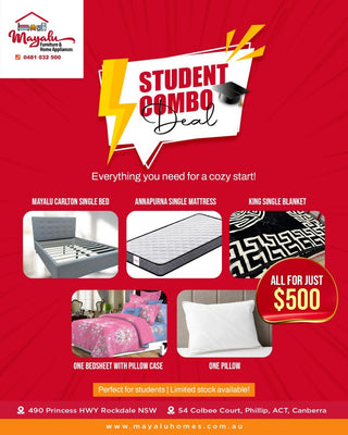 Combo Deal (Bedframe, Mattress, Bedsheet, Pillow, Blanket)