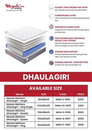 Mayalu Dhaulagiri Mattress