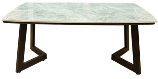 Mayalu Marble Top Mayor Coffee Table with Sturdy Metal Legs(110*60*47cm)
