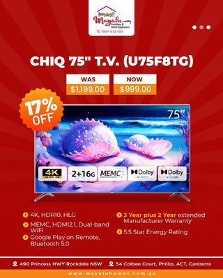 Chiq 75" T.V. (U75F8TG)