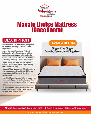 Mayalu Lhotse Mattress (Coco Foam)