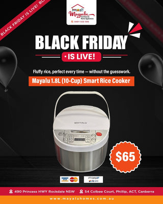 Mayalu 1.8L (10 Cup) Smart Rice Cooker