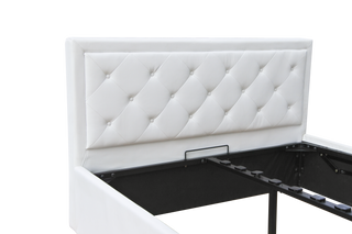 Mayalu Rockdale Gas Lift Bed Frame - White