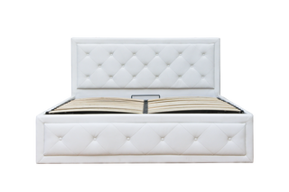 Mayalu Rockdale Gas Lift Bed Frame - White