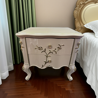 Mayalu Rajkumar Bed Side Table in Beige