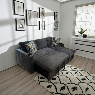 Mayalu Everyday L-Shaped Sofa Bed with 2 Storage Chaise including 2 Cushions